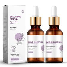 Bakuchiol Serum Review: The Retinol Alternative That Won’t Ruin Your Skin Barrier Bakuchiol and retinol serum bottles with skin diagram showing irritation differences